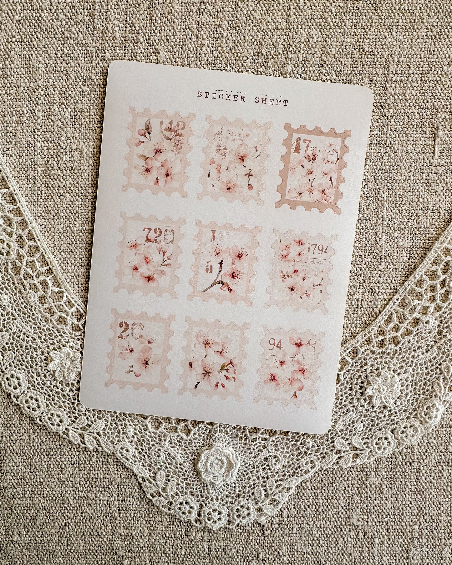 Stickervel | sakura stamps