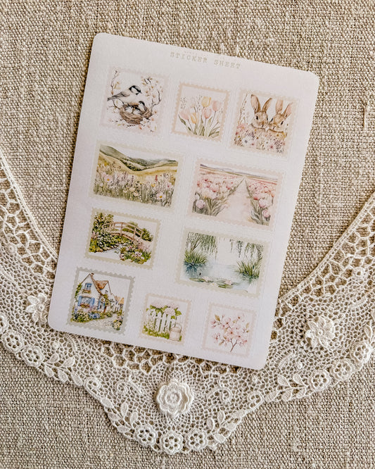 Stickervel | spring stamps 1