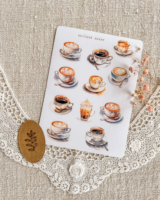 Stickervel | koffiekopjes 2