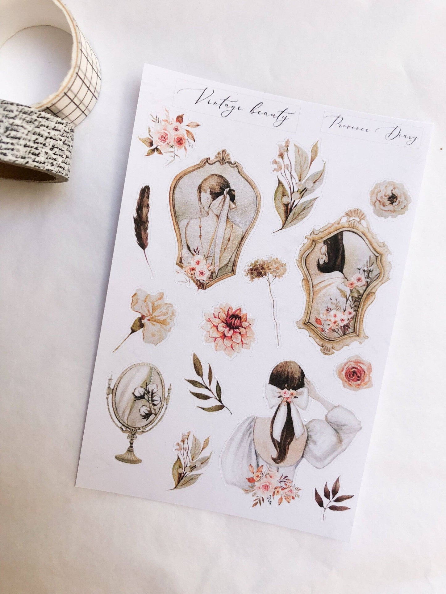 Stickervel | Vintage beauty