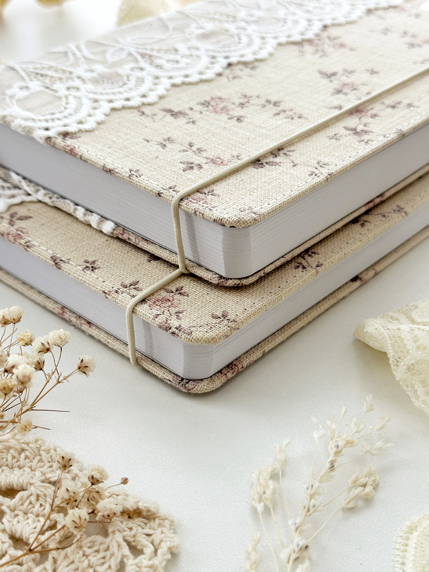 Journal bloemen kant | B5 | dot