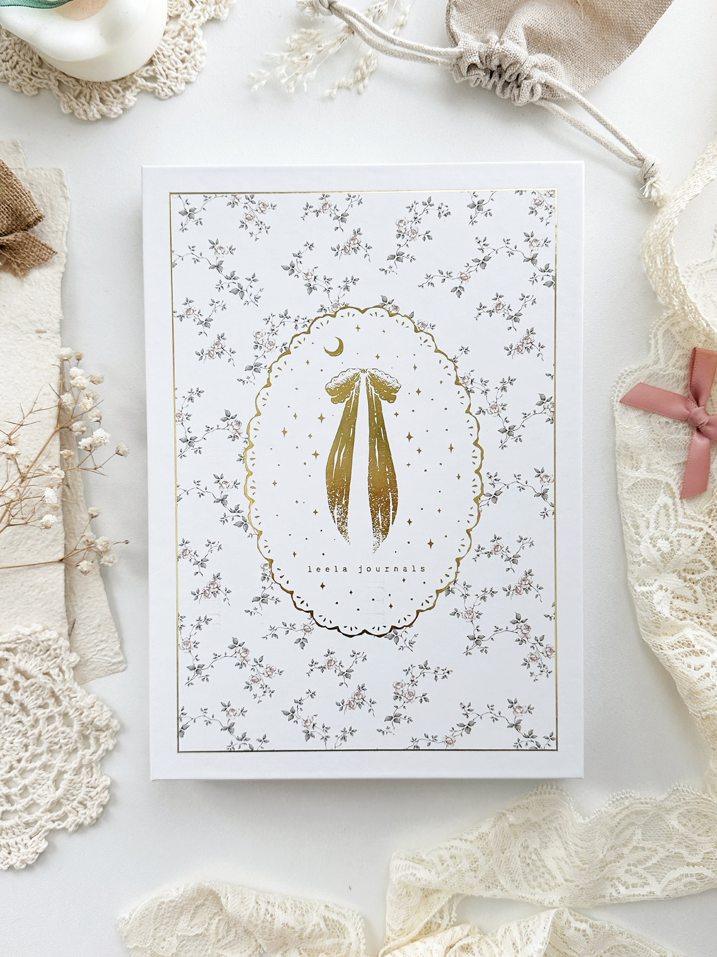 Journal bloemen kant | B5 | dot