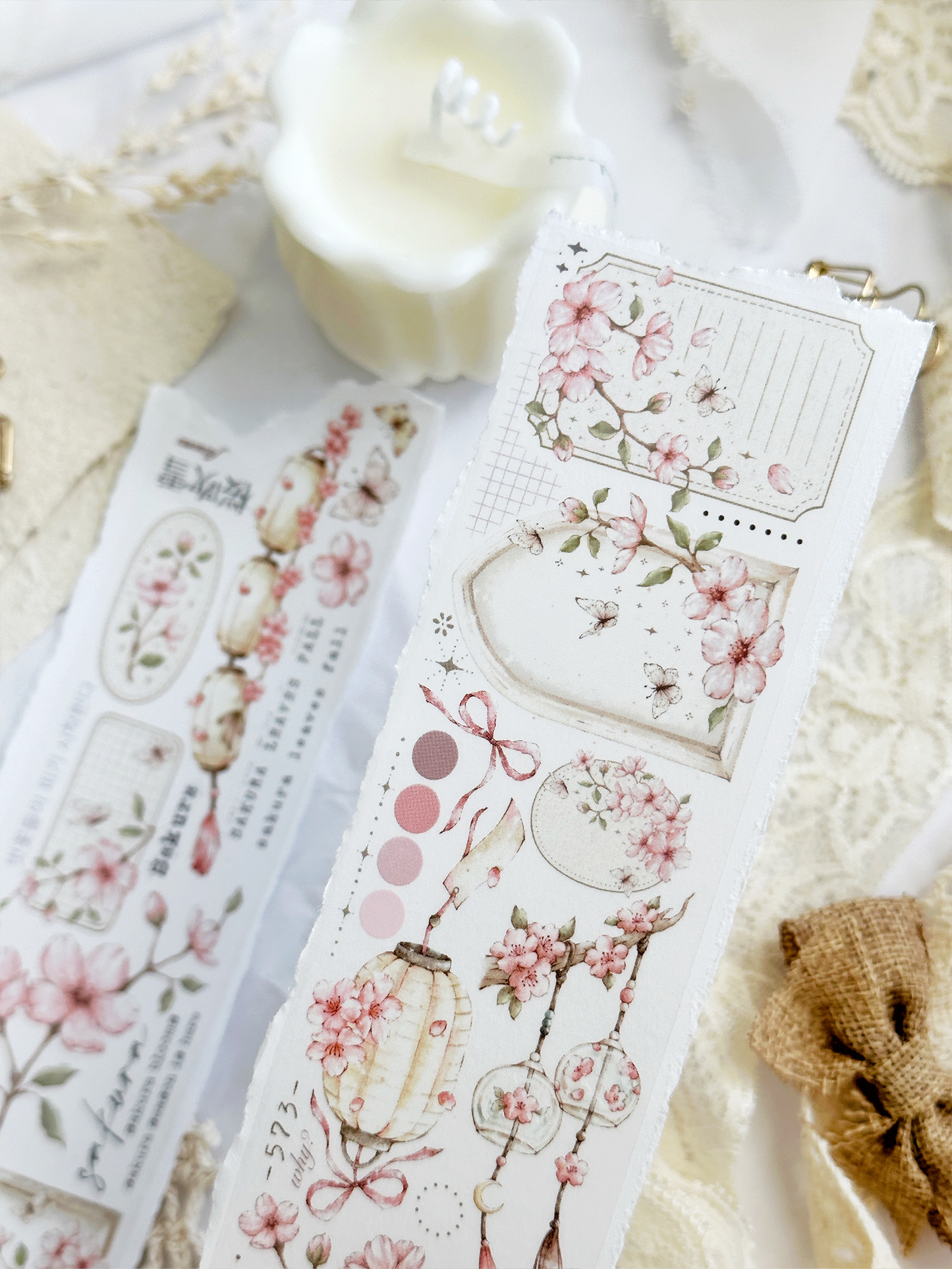Pettape washitape | roze sakura | hele rol