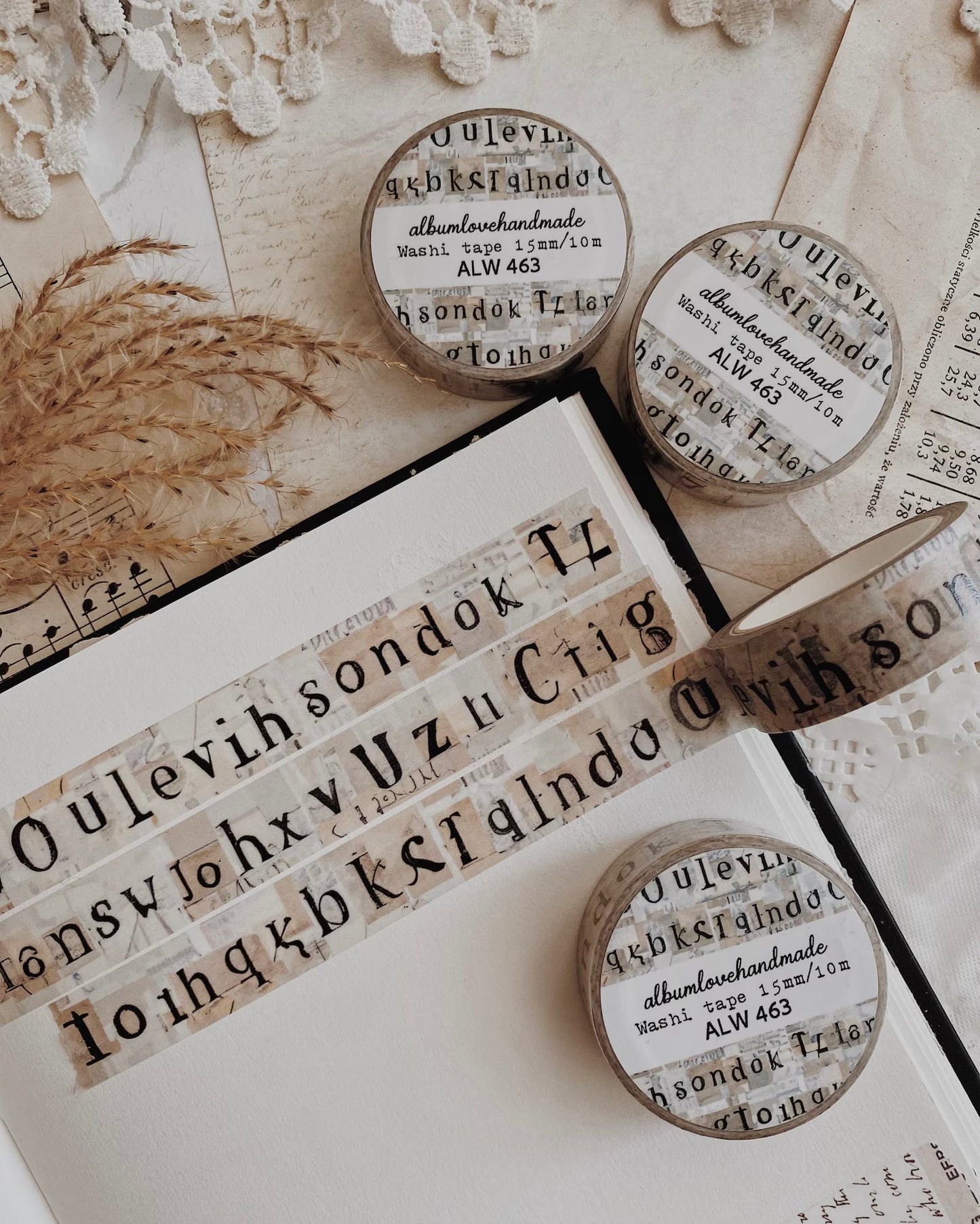 Washitape | vintage letters